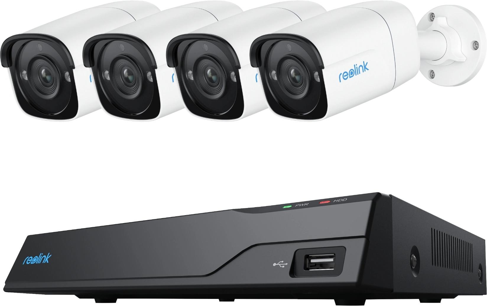 Überwachungsset NVS8-5 MB4 Bullet, inkl. 2TB Harddrive<br>8-Kanal PoE-Überwachungskamerasystem inkl. 4x 5MP Bullet Kameras (B500) & 2TB Harddrive