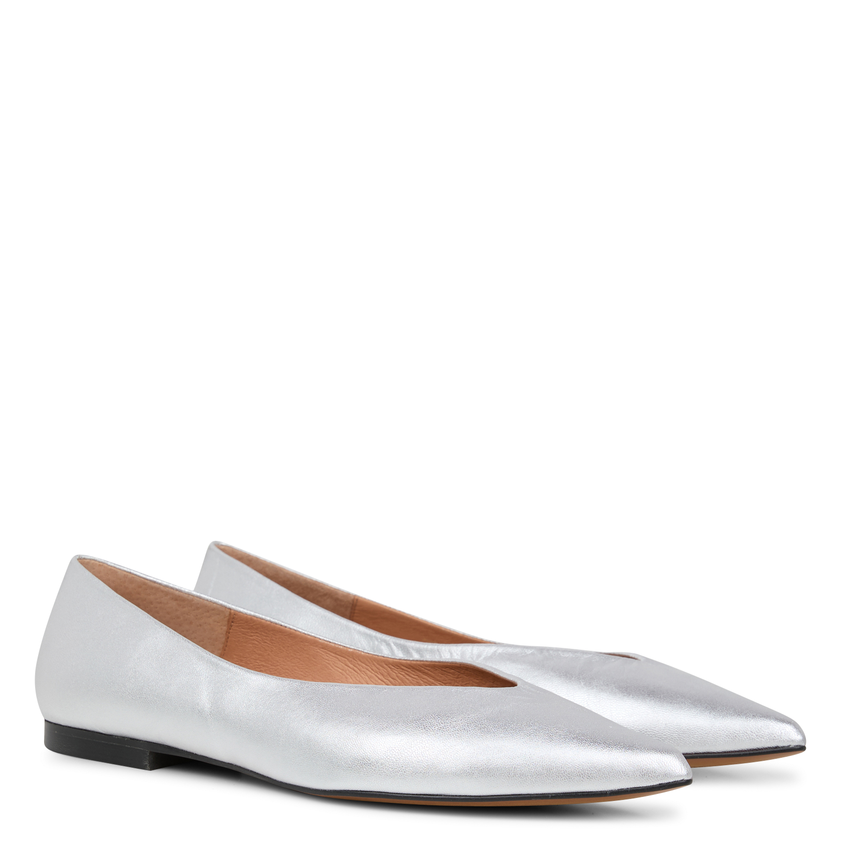 ROMY - Ballerines en cuir | Argent