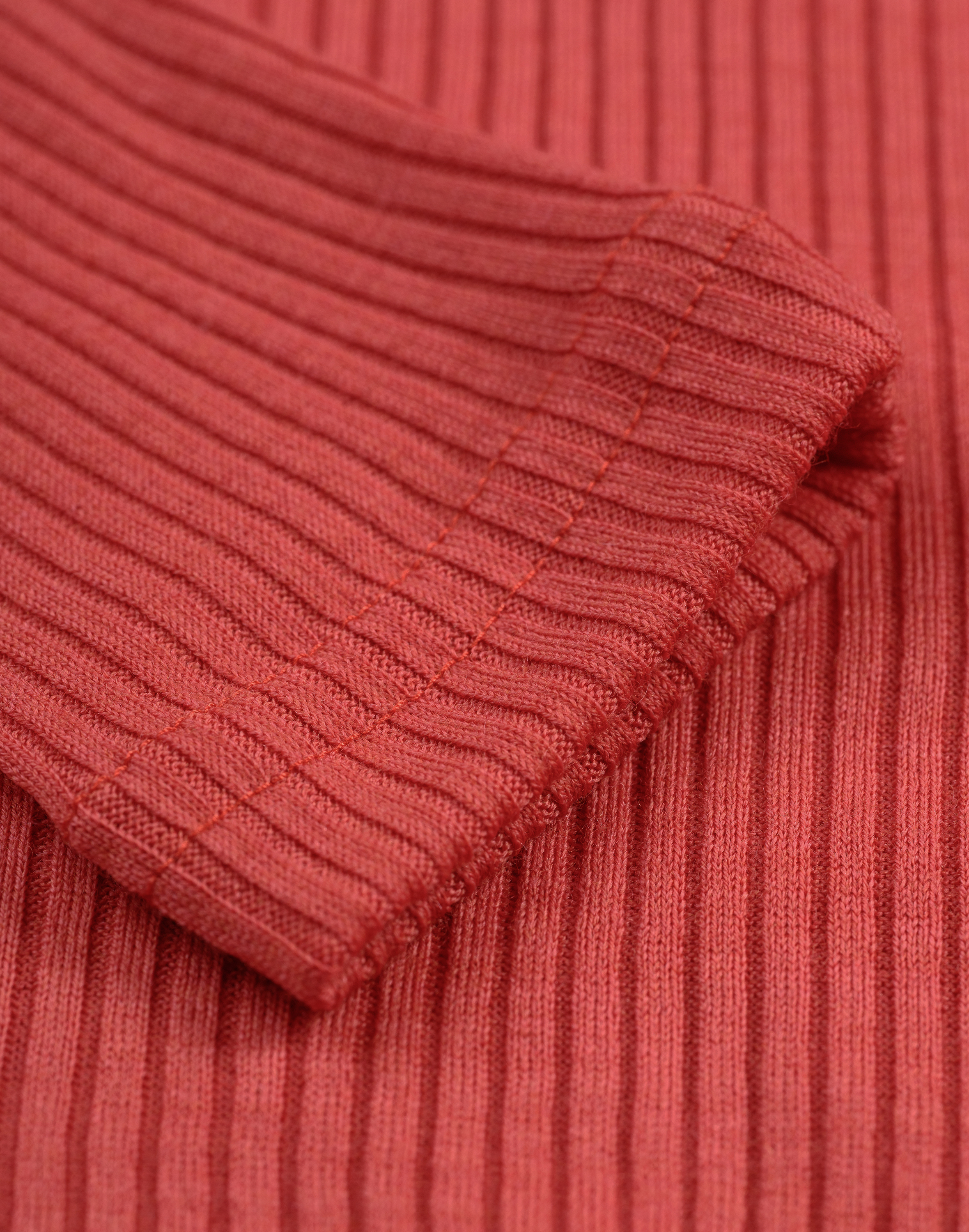 Shirt van merinowol voor dames in Retro-rood