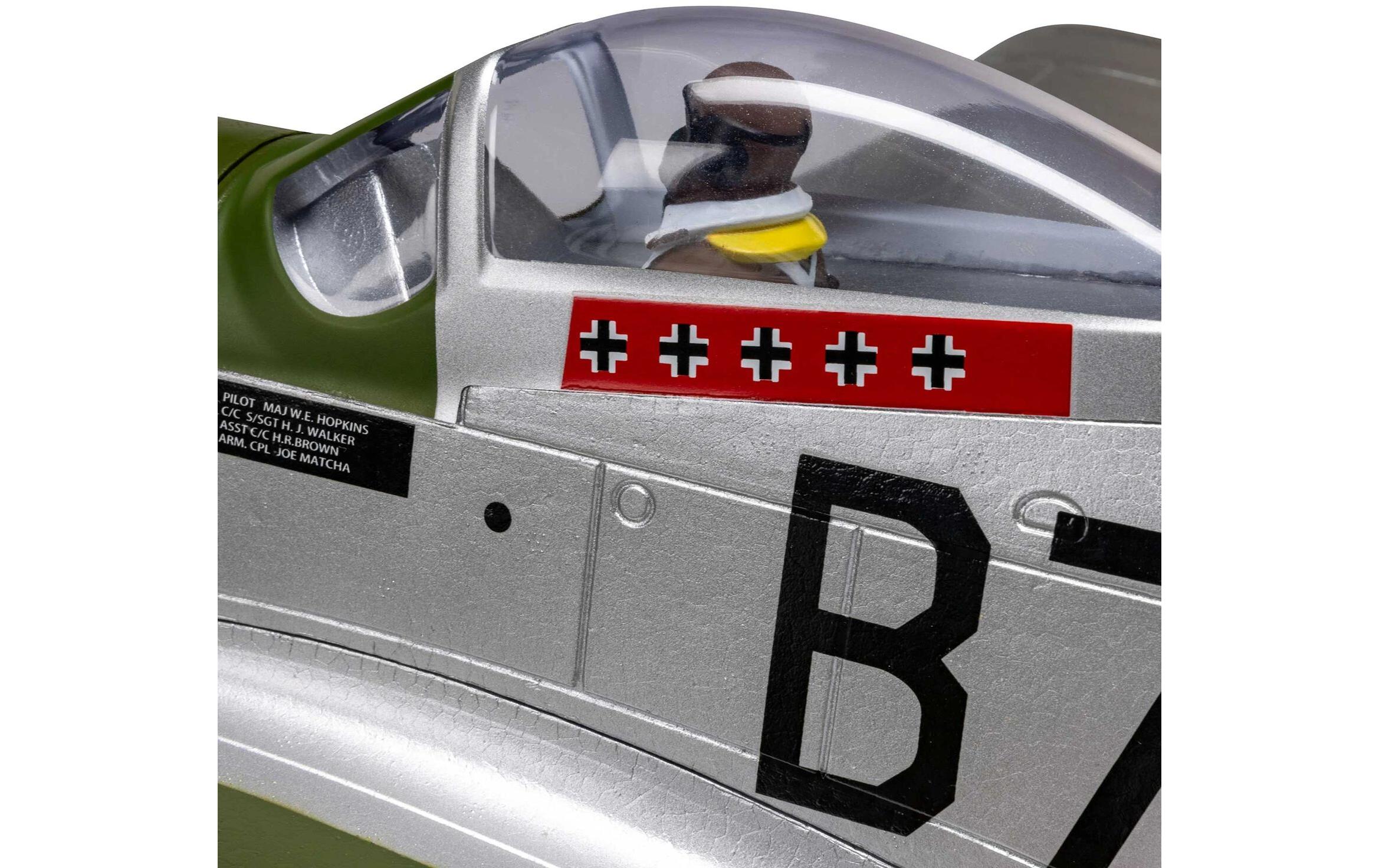 Warbird P-51D Mustang 1000 mm BNF, AS3X+ und SAFE Select<br>Warbird-Modell für Anfänger