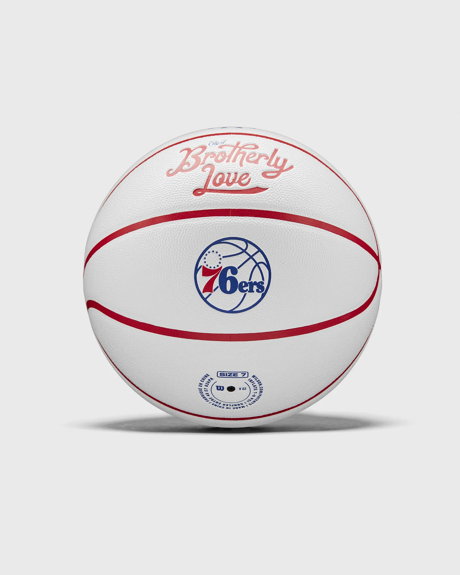 WILSON NBA TEAM CITY COLLECTOR BASKETBALL PHILADELPHIA 76ERS SIZE 7