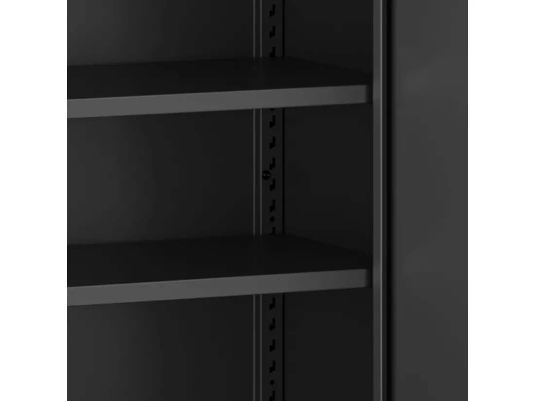YITAHOME Armoires de Rangement de Bureau, Acier allié, Noir