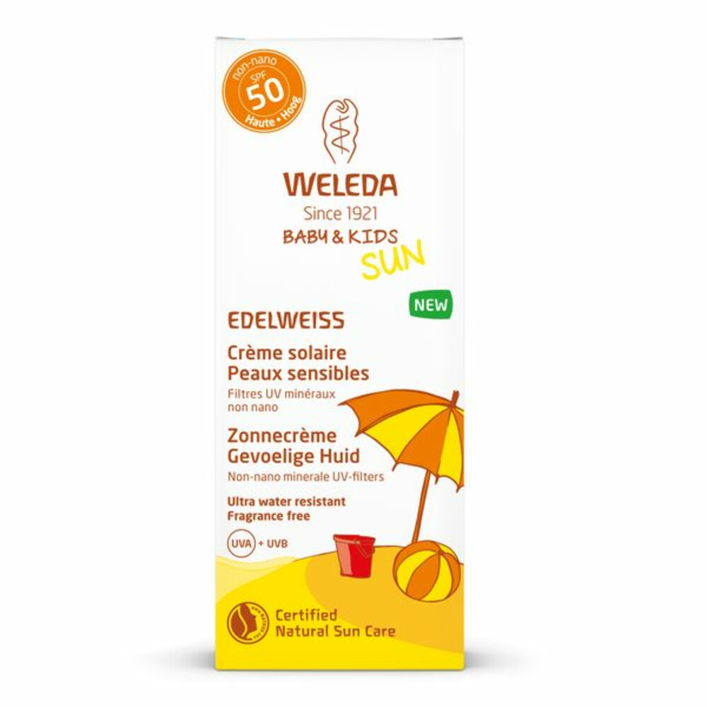 WELEDA Edelweiss Zonnecrème Gevoelige Huid SPF5050 ml
