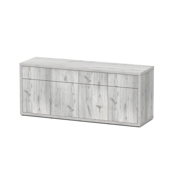 Meuble d'aquarium 4 portes Sublime Chêne Blanc L.200xP.60xH.83cm