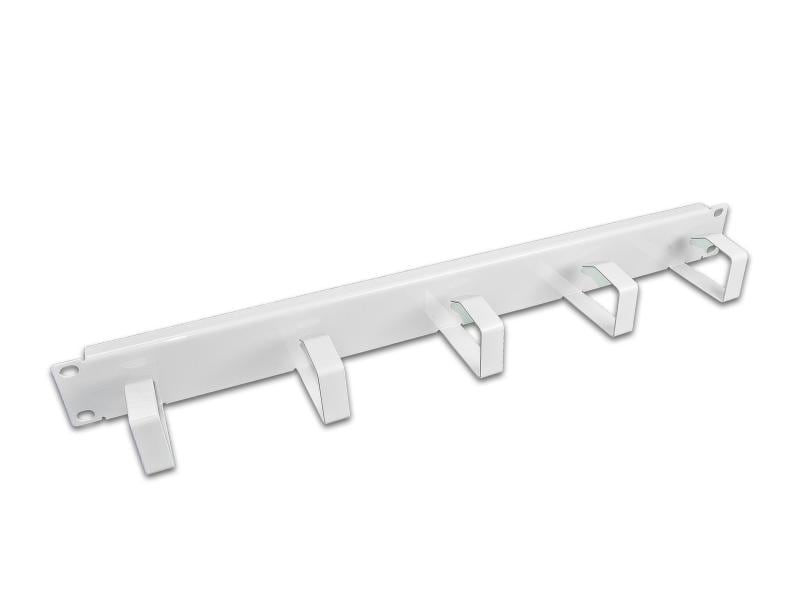 Wirewin Kabelführungspanel KFP-5RING METAL , Grau Umfangreiches Kabelschrank-Zubehör