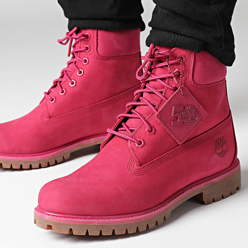 Boots Timberland Premium 6 Inch Waterproof A5VHD Dark Pink Nubuck