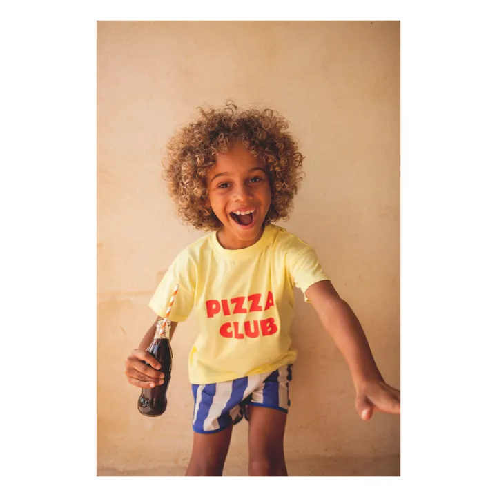 Marlot Paris T-shirt Augusto Pizza Club | Jaune citron