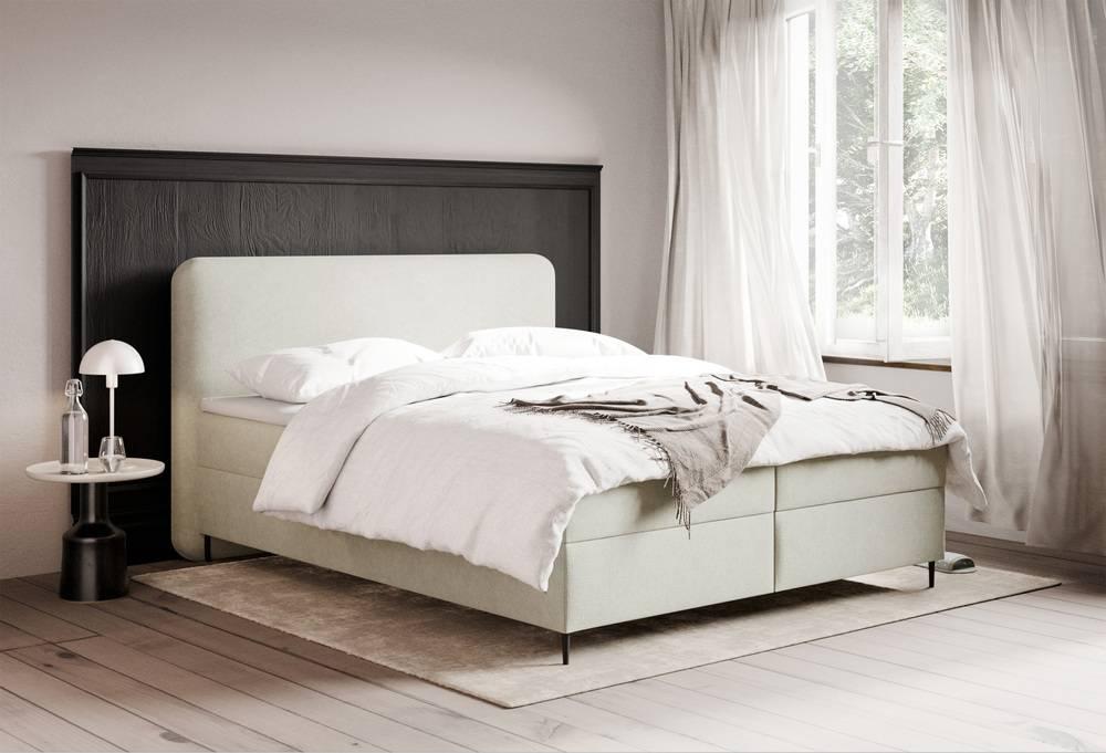 NADUVI Collection Boxspring Contero chenille 160 x 200 cm met