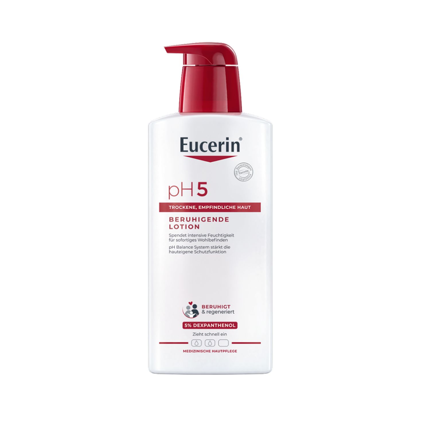Eucerin® pH5 Lotion – beruhigt strapazierte, empfindliche und trockene Haut & macht die Haut widerstandsfähiger - Jetzt 3€ sparen mit Code 