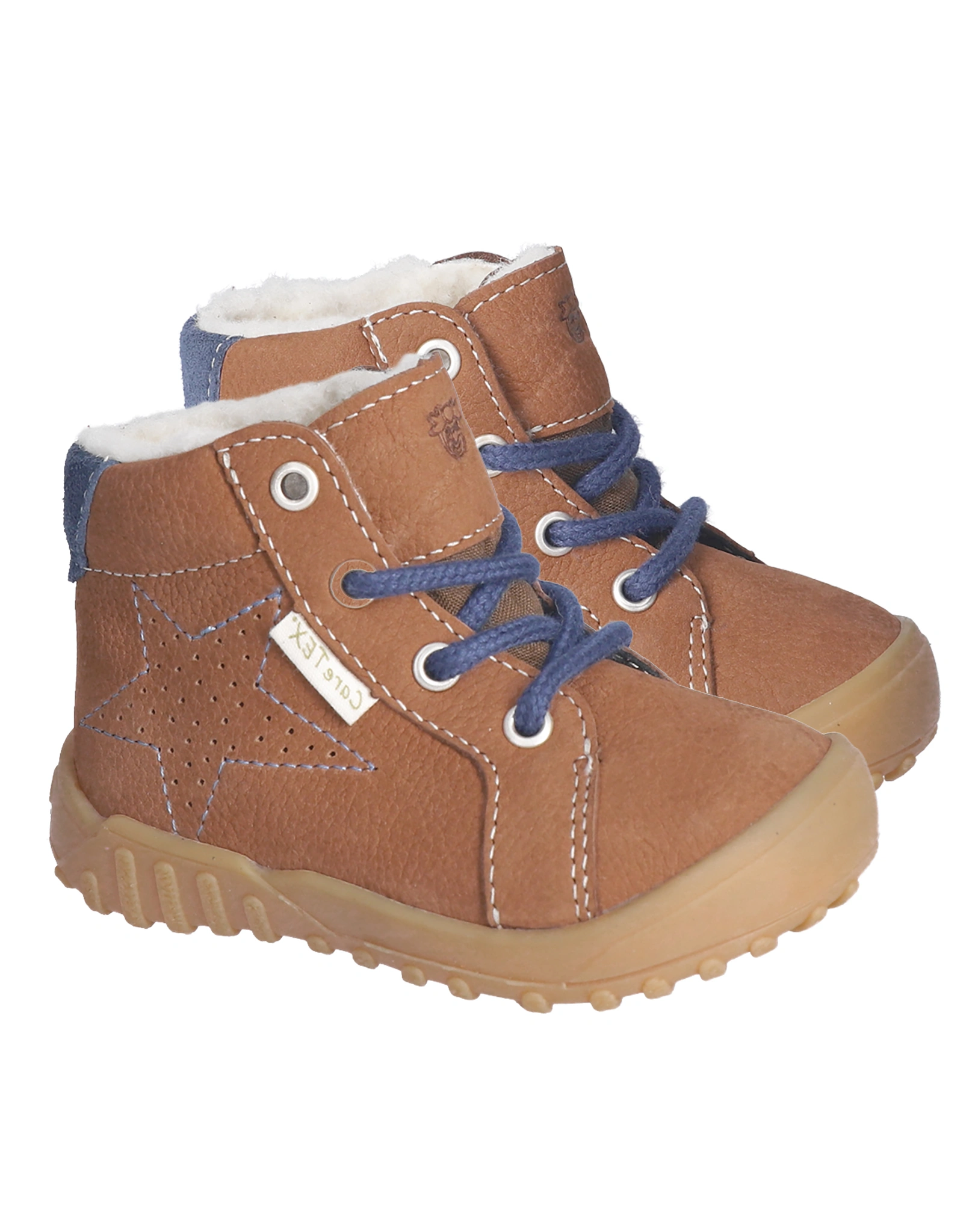 Lauflernboots DENNY gefüttert in curry/blau