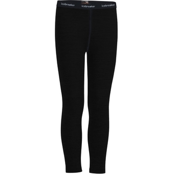 Icebreaker Merino 200 Oasis Leggings Funktionshose Black Kinder