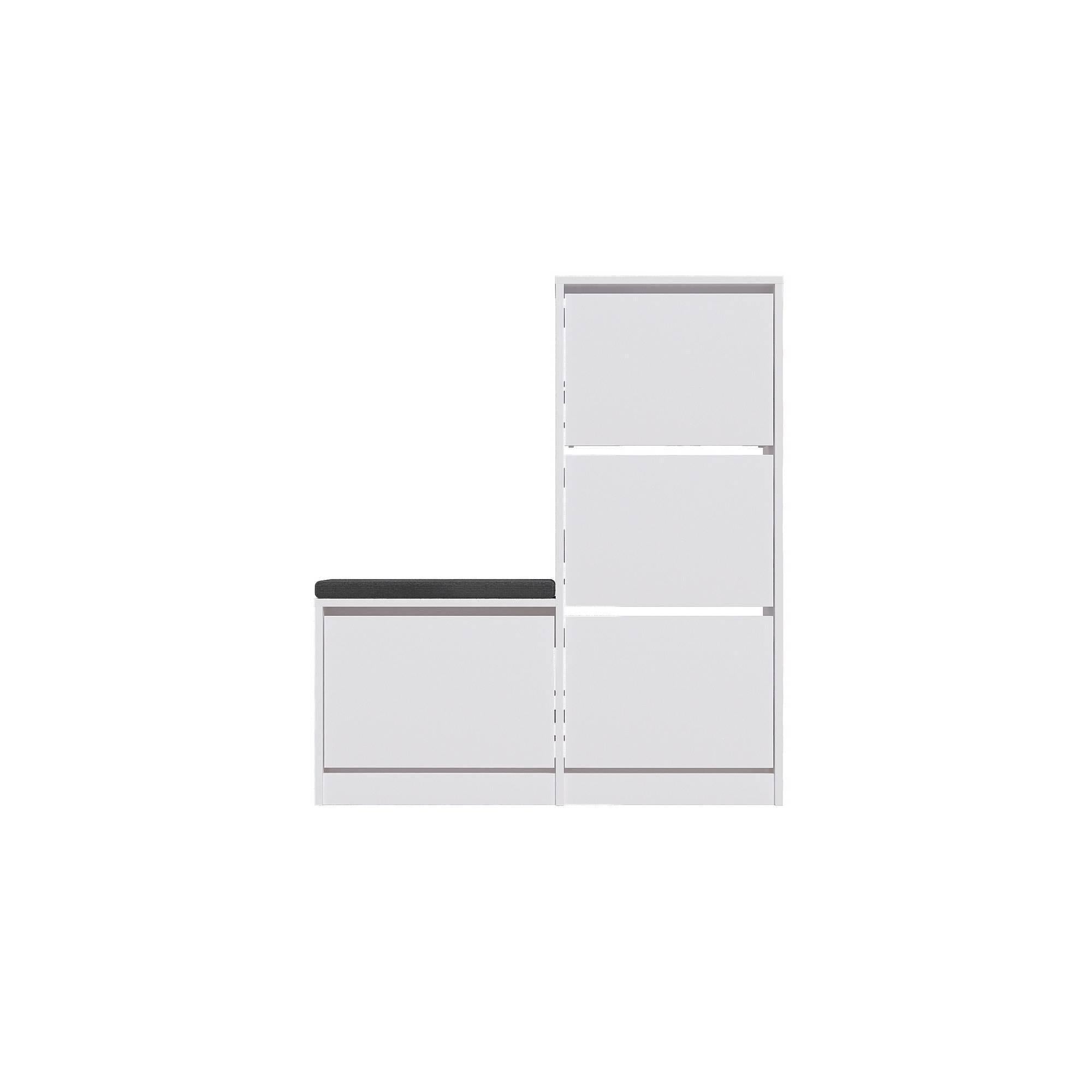 Calicosy - Schoenenkast DUDE - B105 cm - Wit