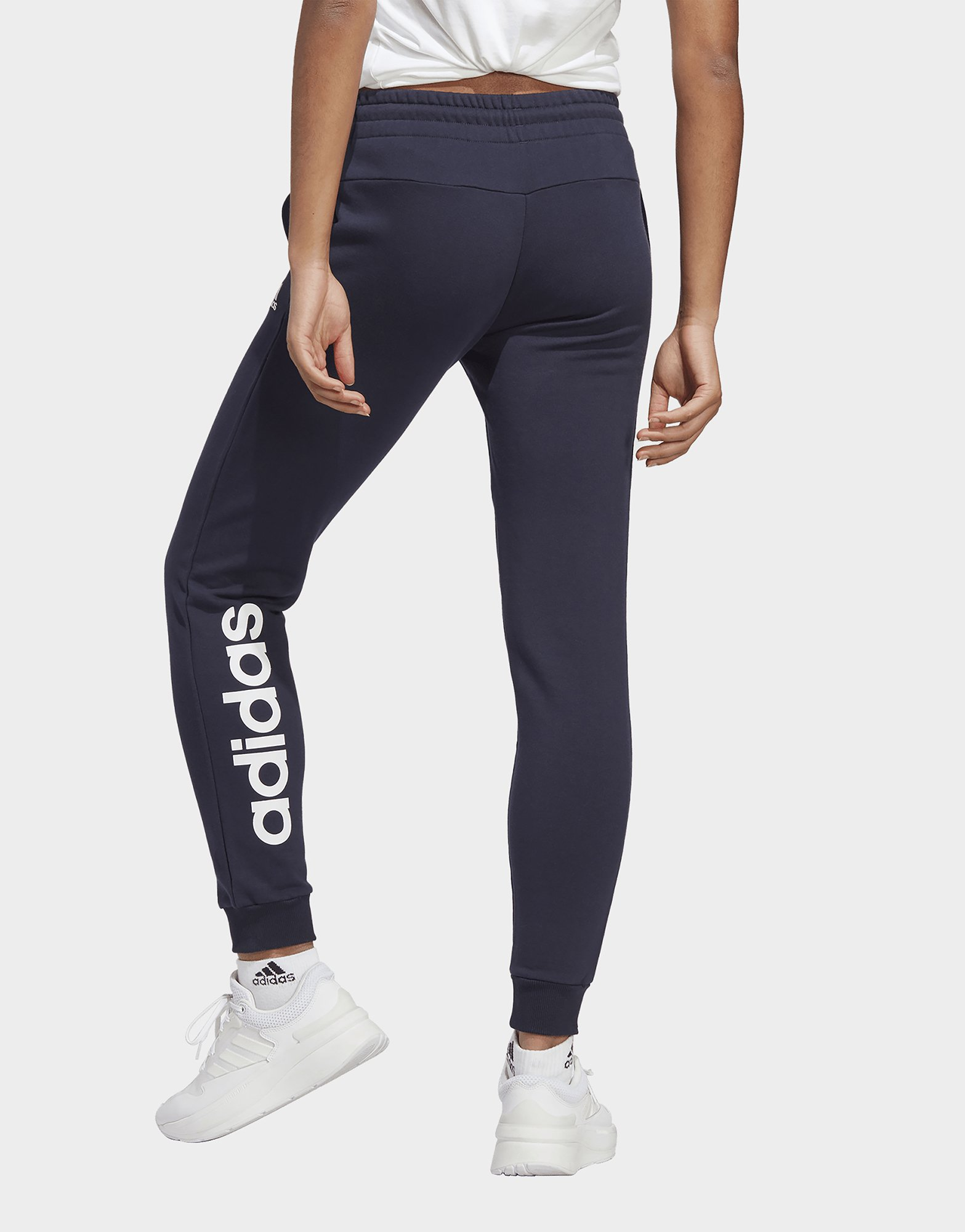adidas Pantalon en molleton à chevilles élastiques Essentials Linear