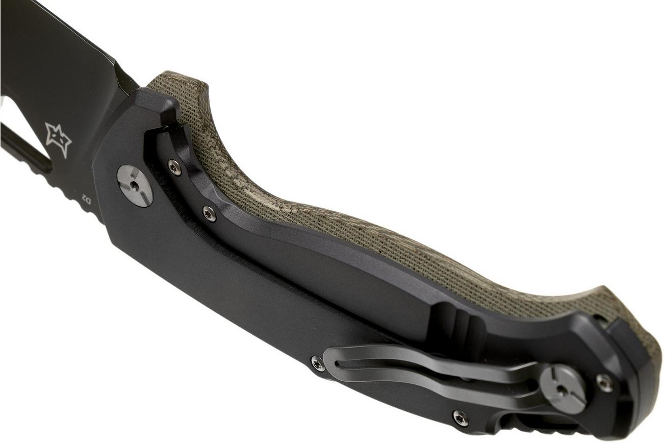 Fox El Capitan SK-02 PVD Summit Knife Co, Black PVD zakmes, Tommaso Rumici design