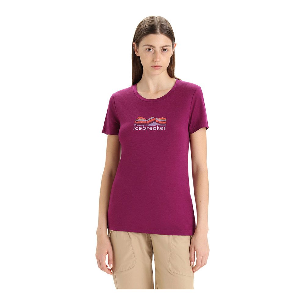 Icebreaker TECH LITE II - Tee-shirt Femme go berry