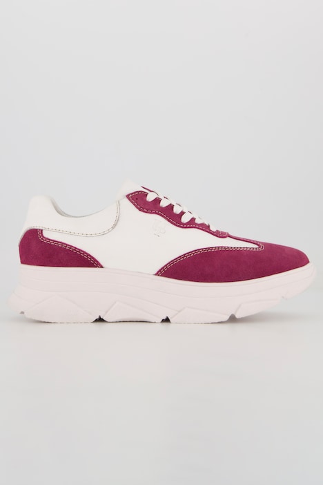 Leder-Sneaker, Chunky-Sohle, Weite H