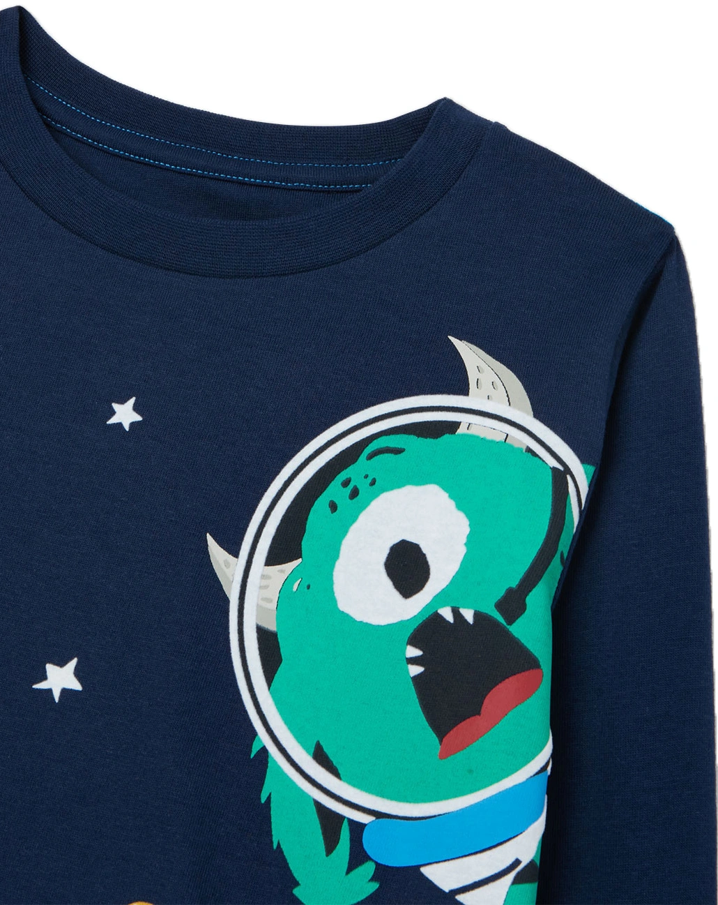 Langarmshirt FINLAY MONSTERSPACE in dunkelblau