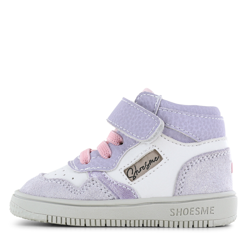 Shoesme wit-lila sneakertje Microfiber leer, Suède | Sale