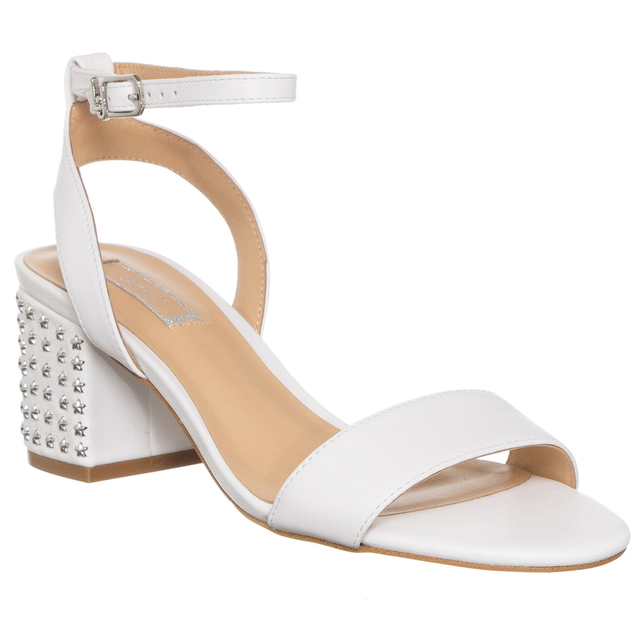 Liu-Jo Sandales en Cuir Thelma blanches - Talon 6 cm