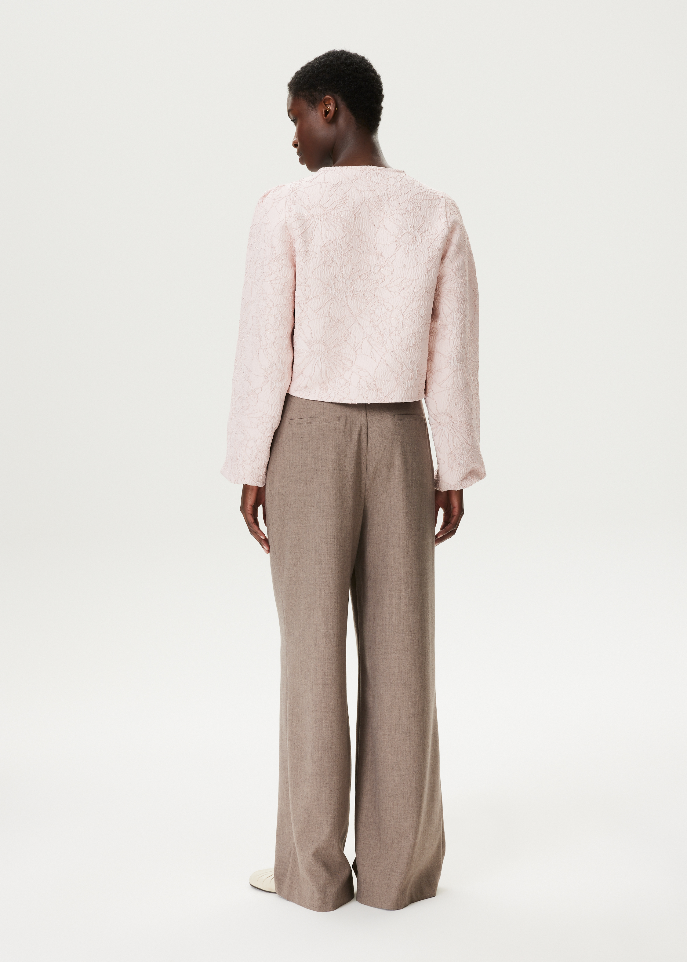 Blouse met rozen patroon