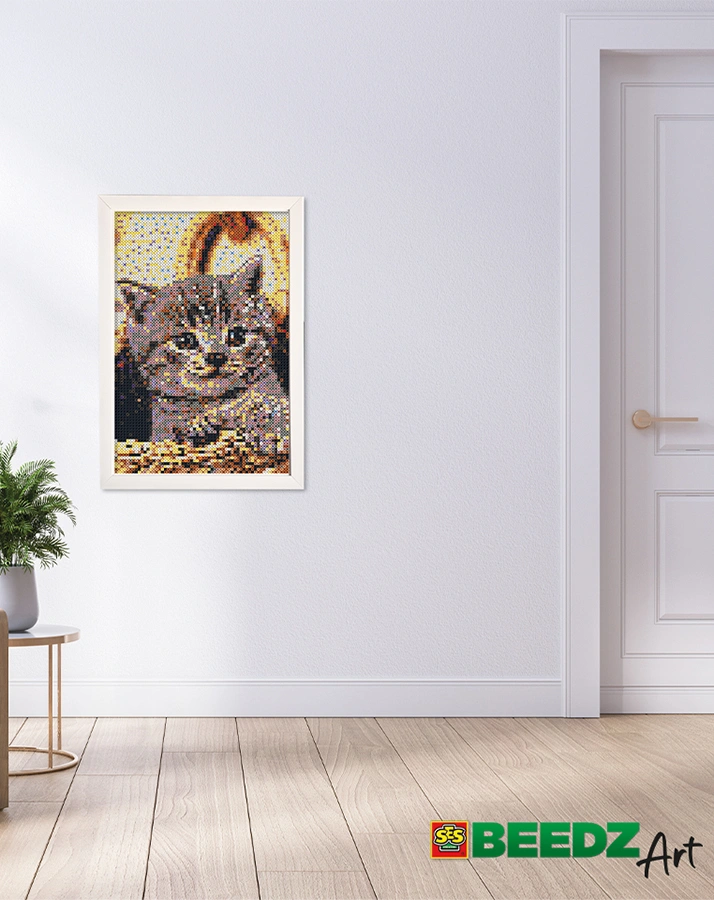 Bügelperlen BEEDZ ART – KATZEN mit Stecktafeln