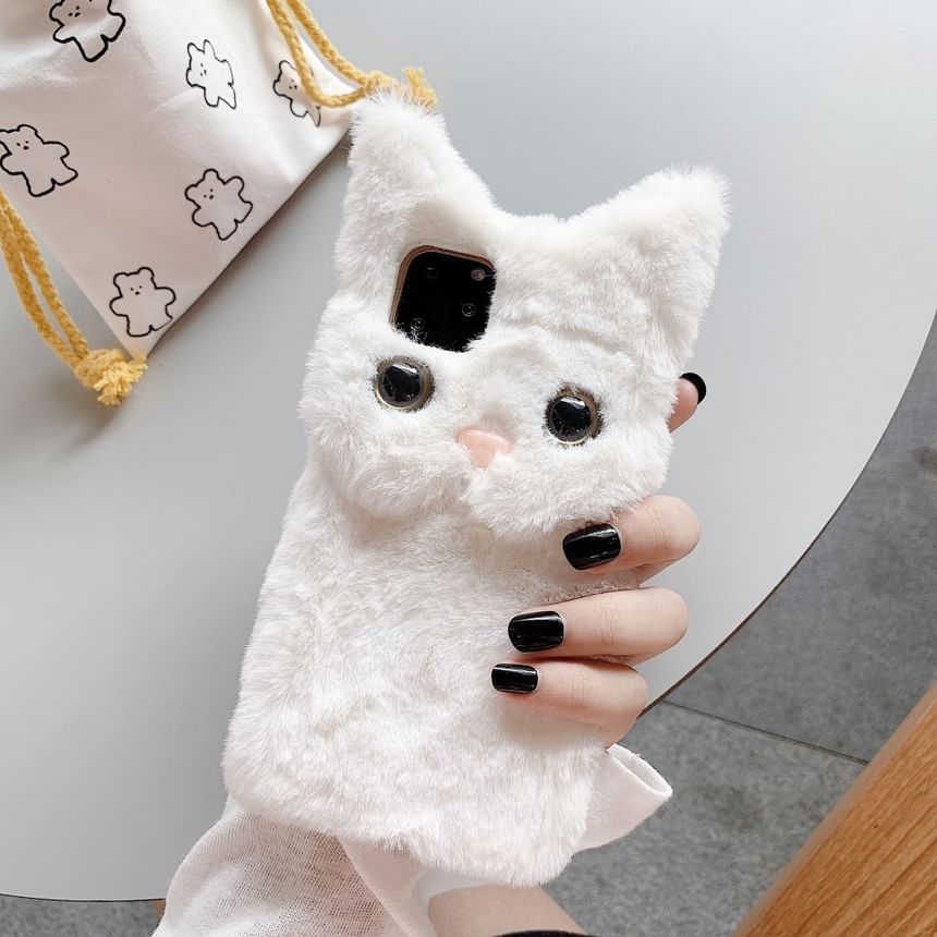 Vachie - Cat Chenille telefoonhoesje - iPhone 15 Pro Max / 15 Pro / 15 Plus / 15 / 14 Pro Max / 14 Pro / 14 Plus / 14 / 13 Pro Max / 13 Pro / 13 / 13 mini / 12 Pro Max / 12 Pro / 12 / 12 mini / 11 Pro Max / 11 Pro / 11