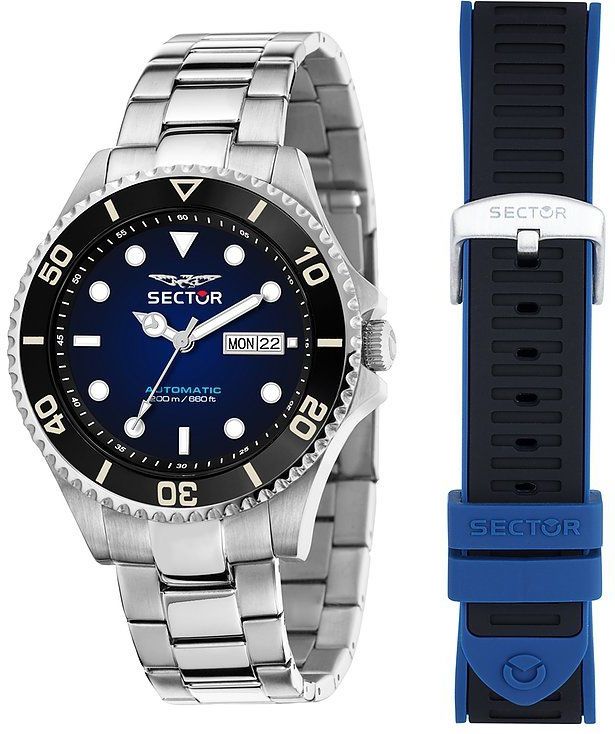 Sector - No Limits 230 - Herenhorloge - Staal - Automatisch - 43 mm