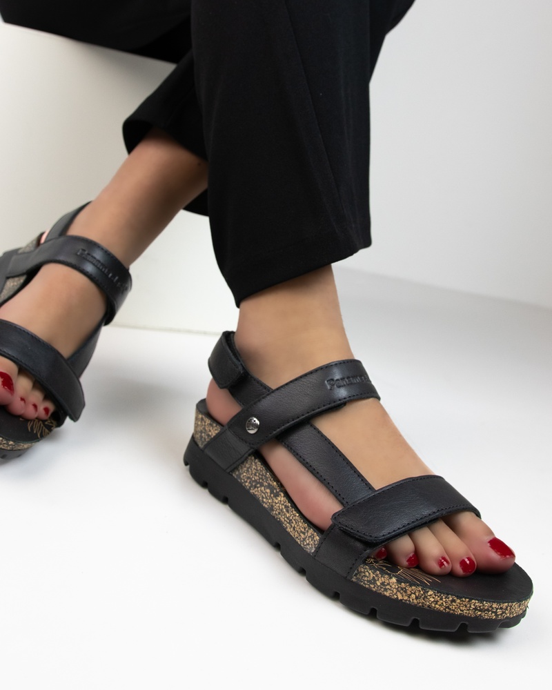 Panama Jack Selma Sandalen  - zwart
