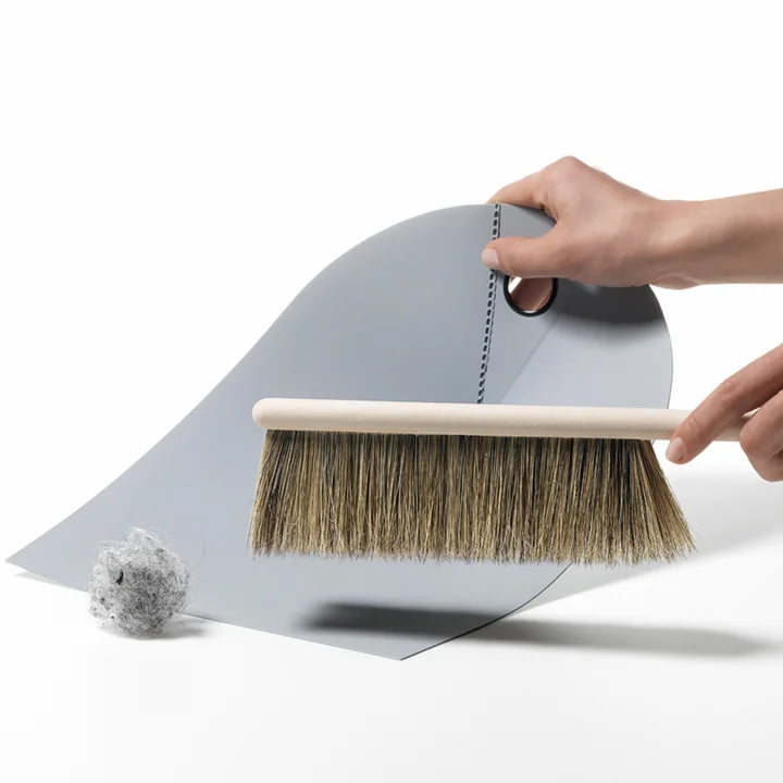 Normann Copenhagen - Handfeger und Kehrblech, dunkelgrau