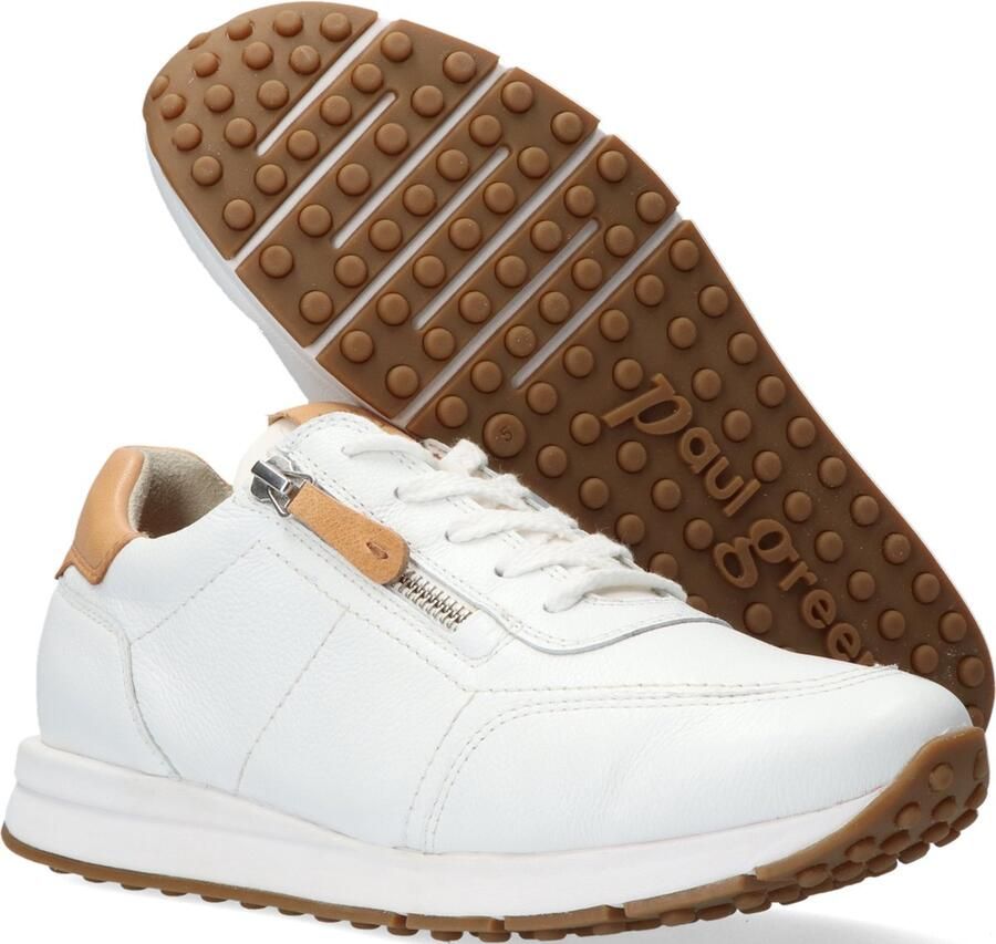 Paul Green 4085~~~~~~~~~~~~~~~~~~~~~~~~~~ Lage sneakersDames sneakers Wit beige