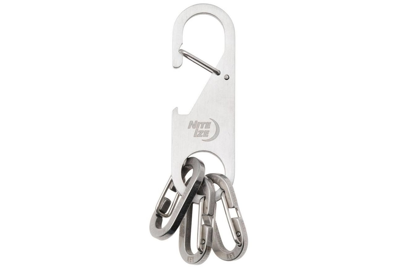 Nite Ize Z-Rack Keychain Bottle Opener N05401 sleutelhouder met flesopener en 3 karabijnhaken