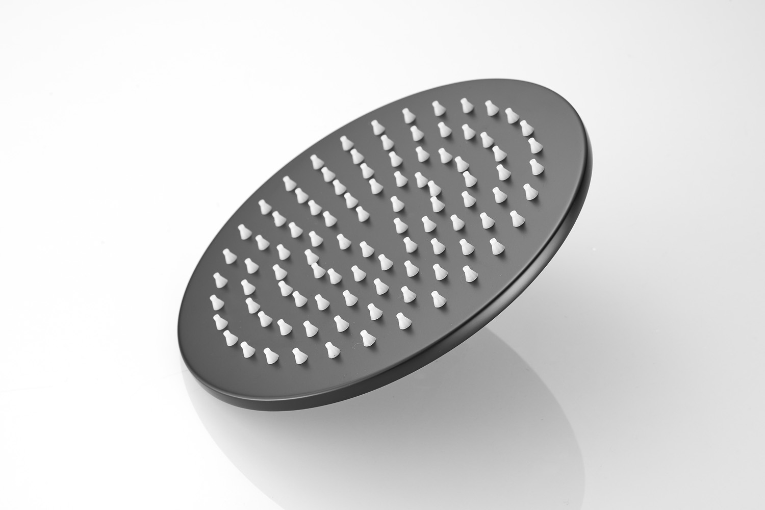 Saniclear Vision ronde douchekop 20cm zwart mat