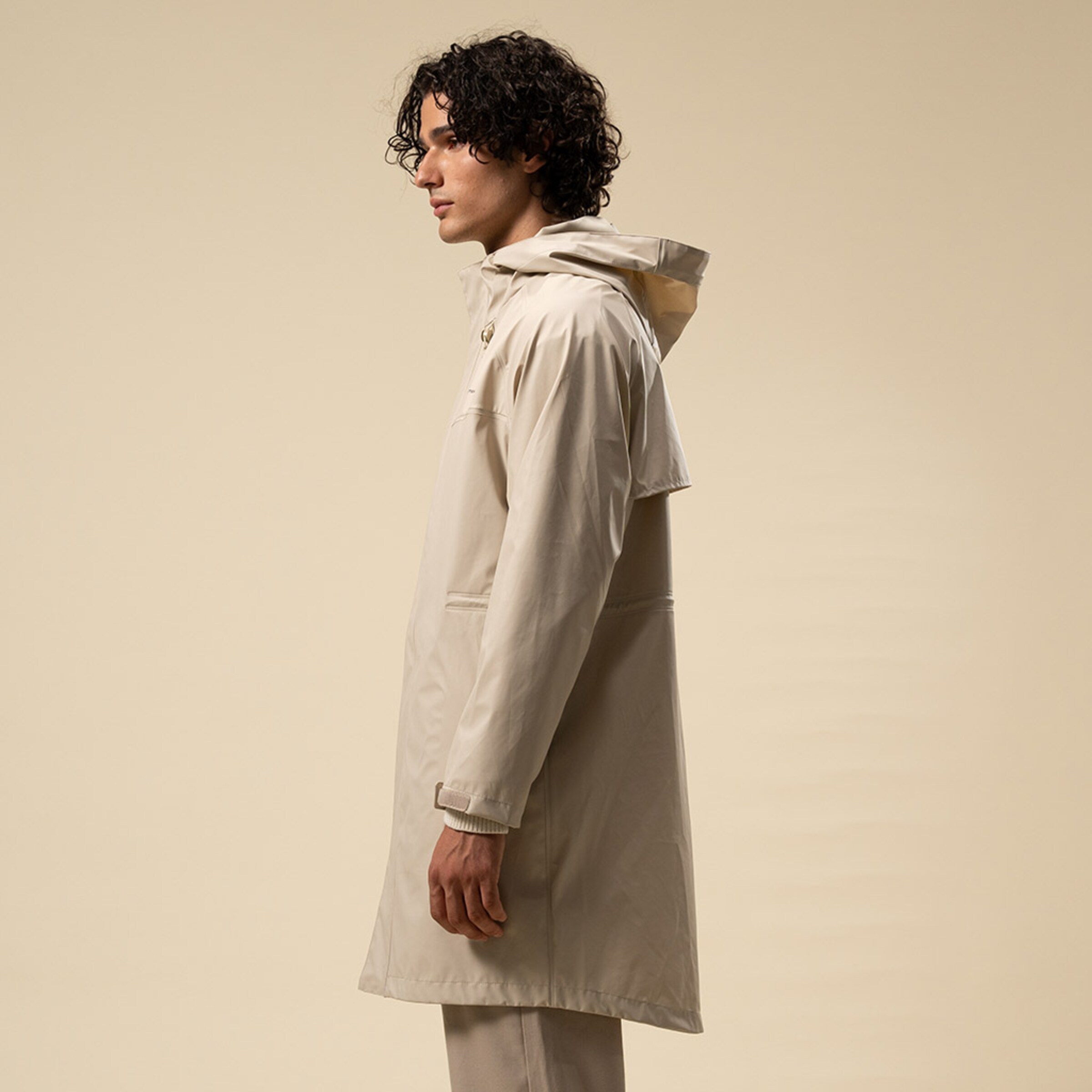 Everyday Rain Jacket Long Sandstone