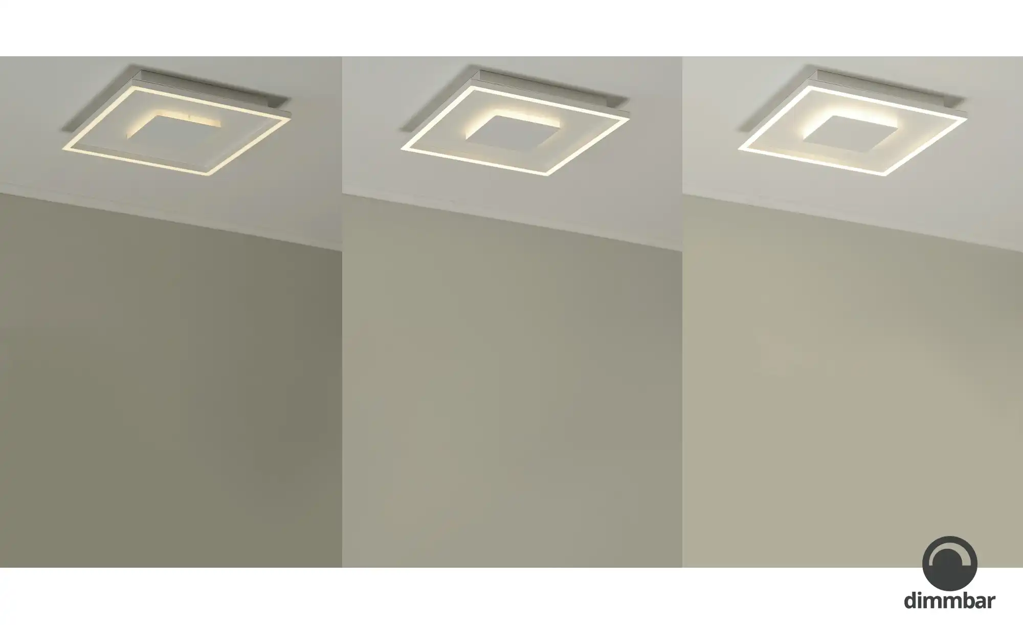 KHG LED-Deckenleuchte weiß, ´quadrat, klein´