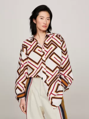 Camisa Tommy x Pendleton Prep Valley Stripe TH Monogram