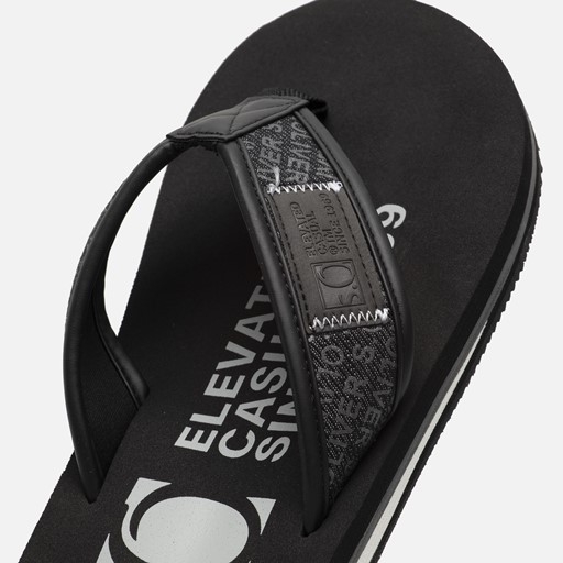S.Oliver Slippers zwart Textiel
