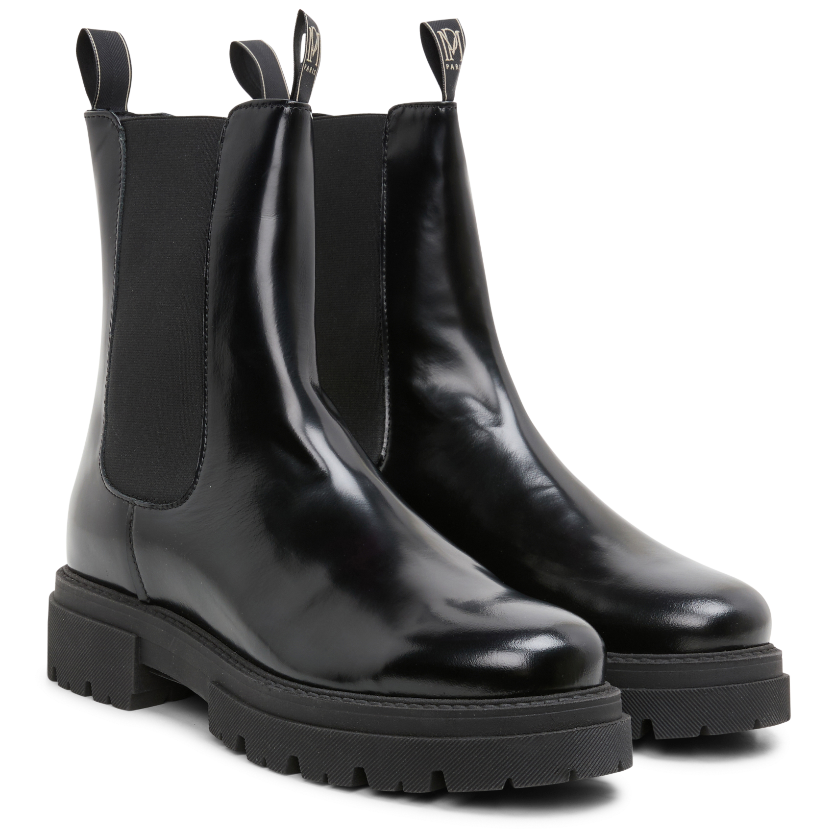 CHUCK - Bottines en cuir | Noir