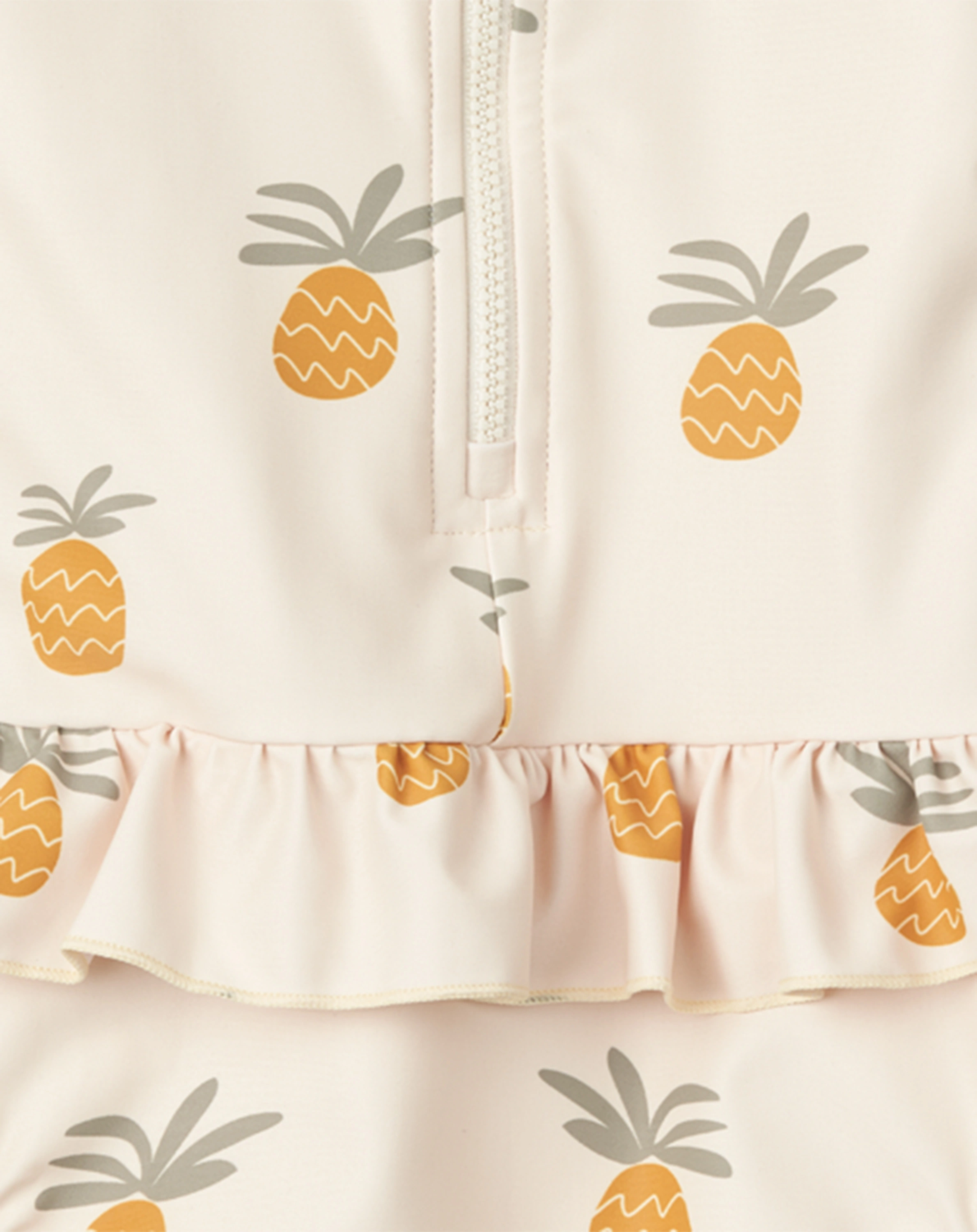 Langarm-Badeanzug SILLE in cream