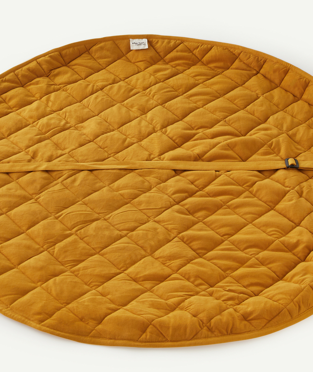 PLAY&GOTAPIS D'ÉVEIL JAUNE MOUTARDE EN COTON BIO BÉBÉ