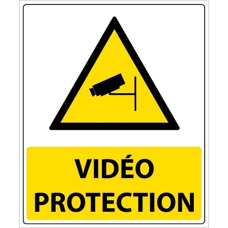 Panneau  Vidéo Protection - 300 x 250 mm