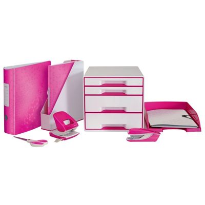 Leitz WOW - Corbeille à courrier rose