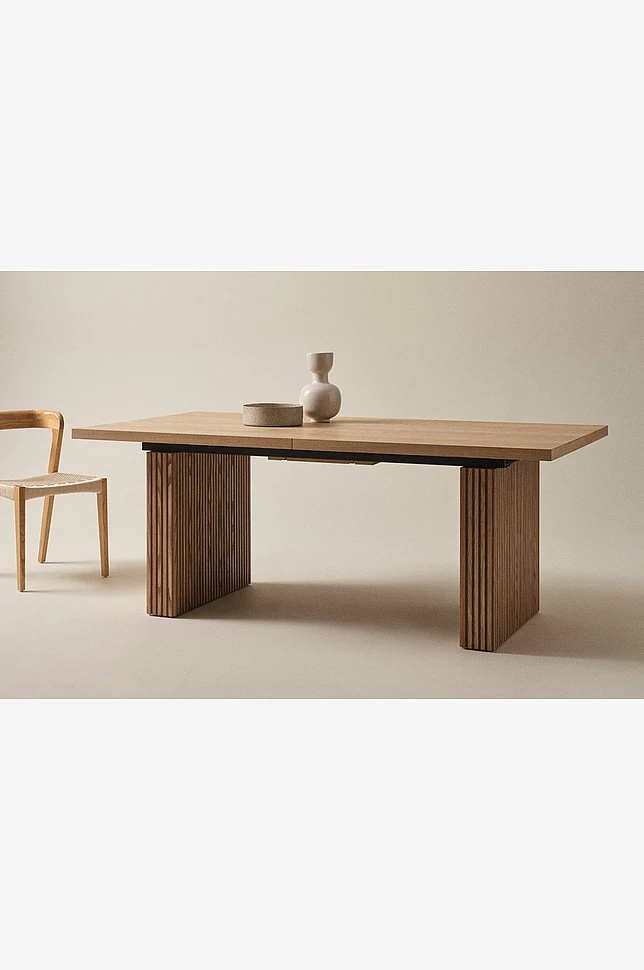 PALANZO spisebord med ileggsplate 105x196+45 cm
