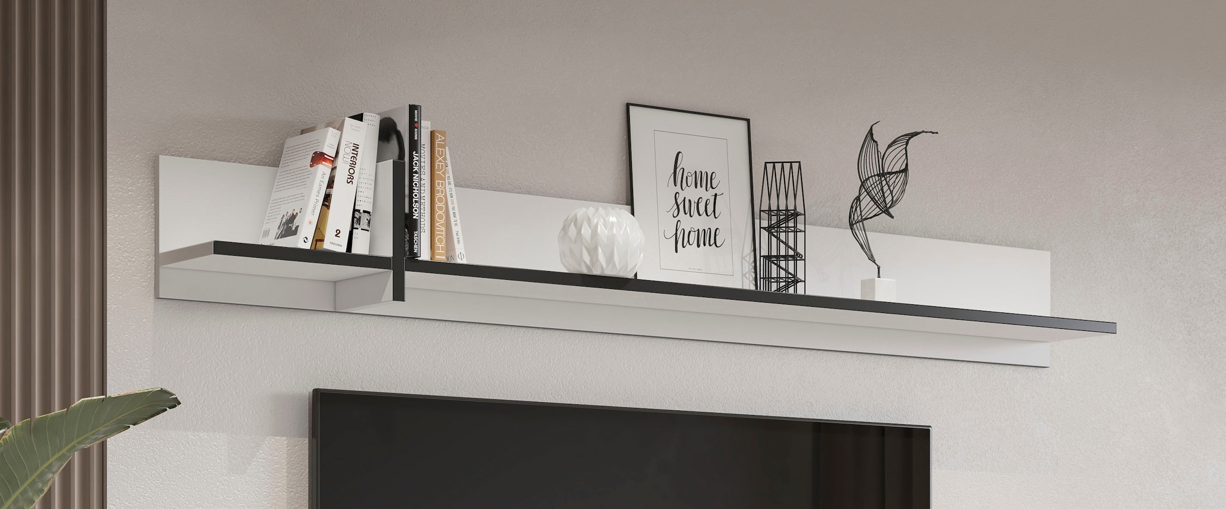 INOSIGN Wandboard »Cross,Breite 180 cm, moderne Wandregal« Hängeregal mit viel Stauraum