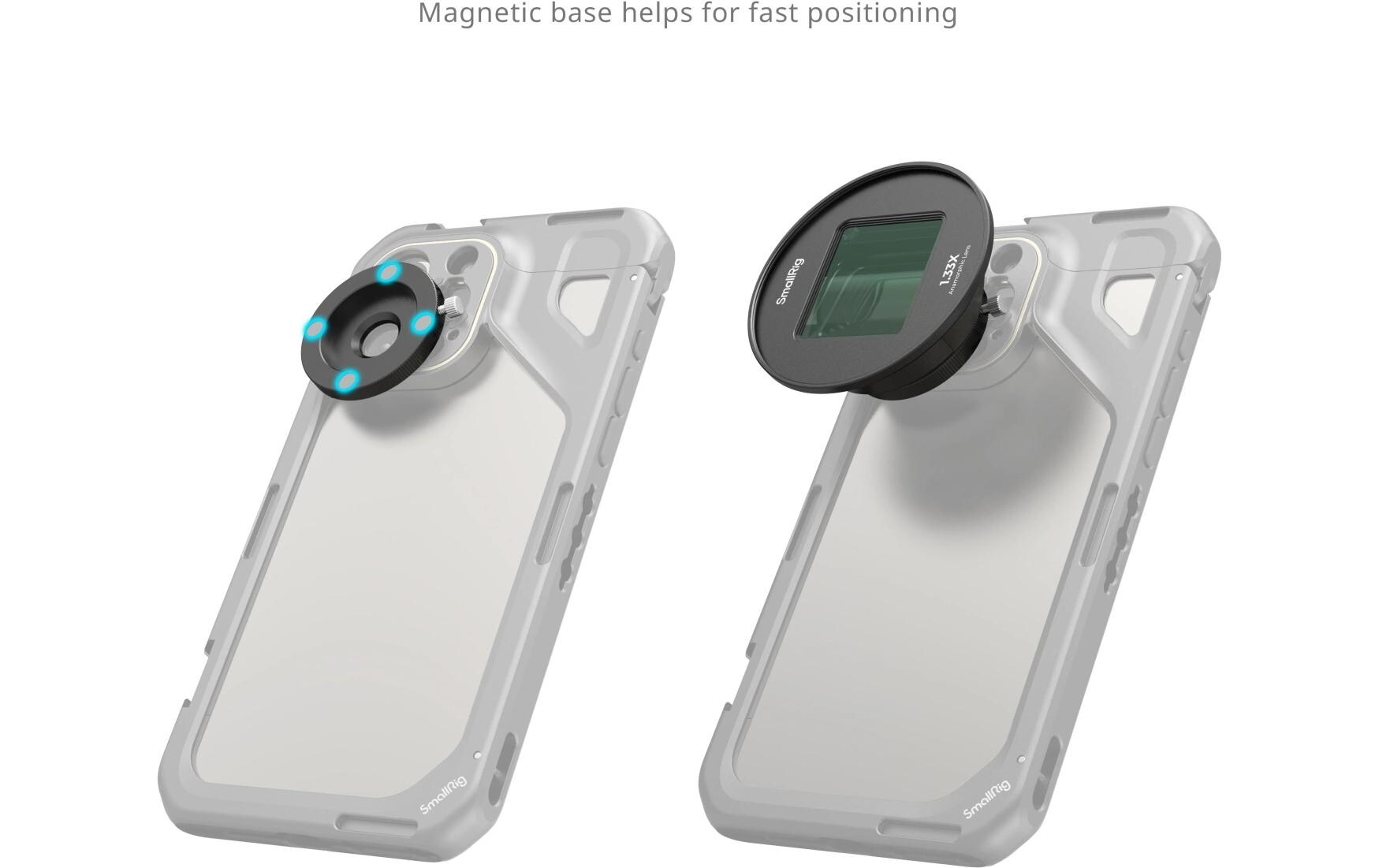 1.33x Anamorphotisches Objektiv für Mobiltelefone (T-Mount)<br>Objektiv für filmische Eindrücke