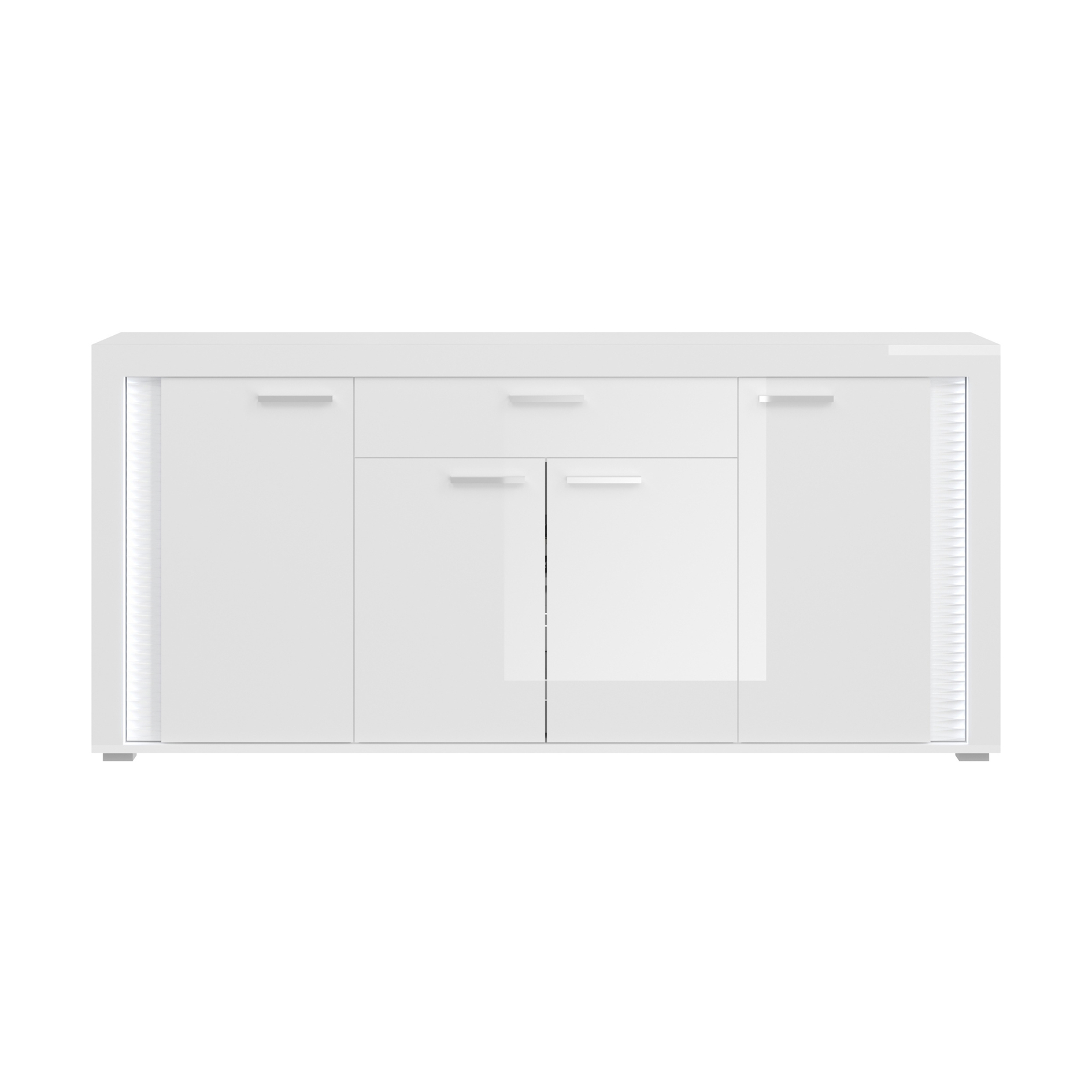 Sideboard SKYLIGHT - weiß Hochglanz - mit Beleuchtung - 182 cm