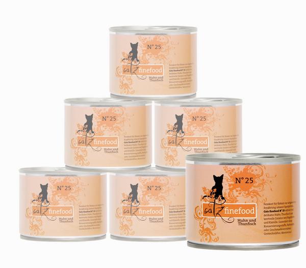 catz finefood Nassfutter für Katzen, 6 x 200