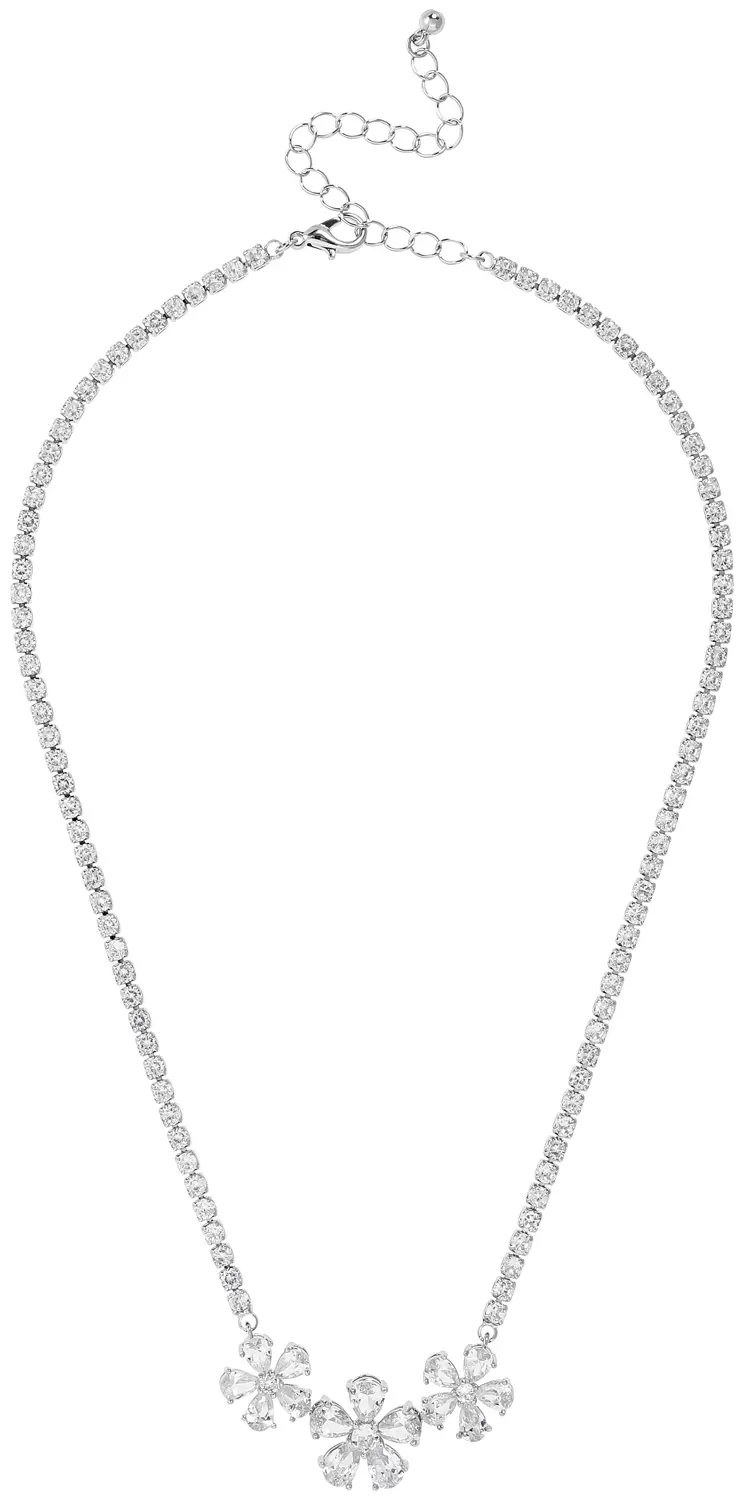 Kette - Zirconia Flower