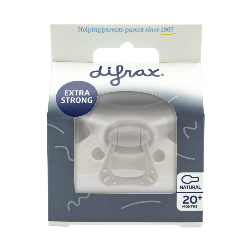 Difrax Fopspeen Natural 20+ M SE Grey Agate 1stuk
