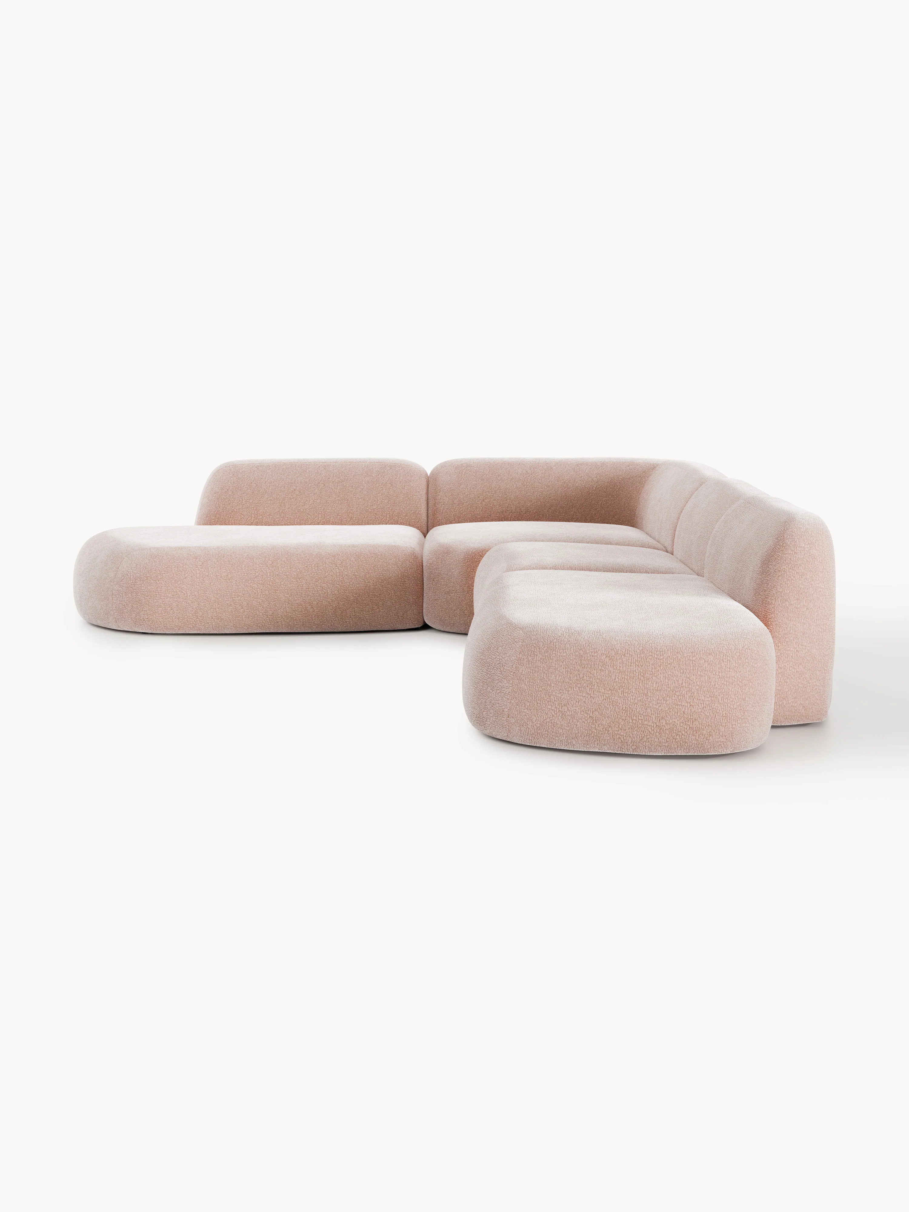 XL modulaire hoekbank Wolke met chaise longue