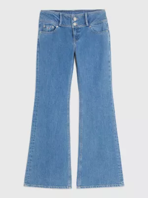 Calça jeans flare de cintura baixa Sophie